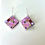 Thumbnail: Pink Patchwork Earrings