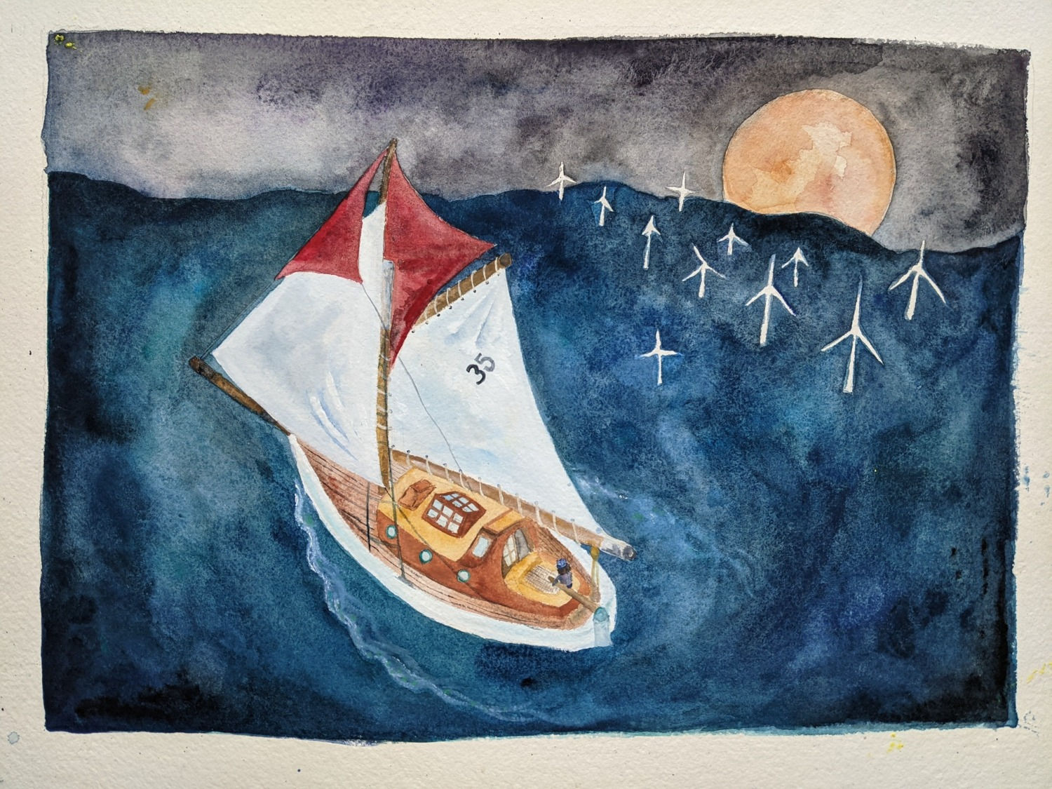 A Night Sun | Original Artwork