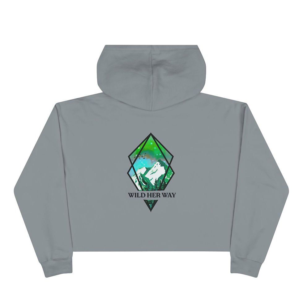 Thumbnail: Get wild with me Crop Hoodie