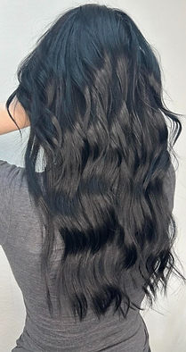 Black hair extensions