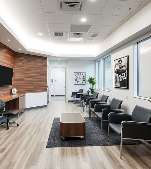 modern sports medicine office waiting ro