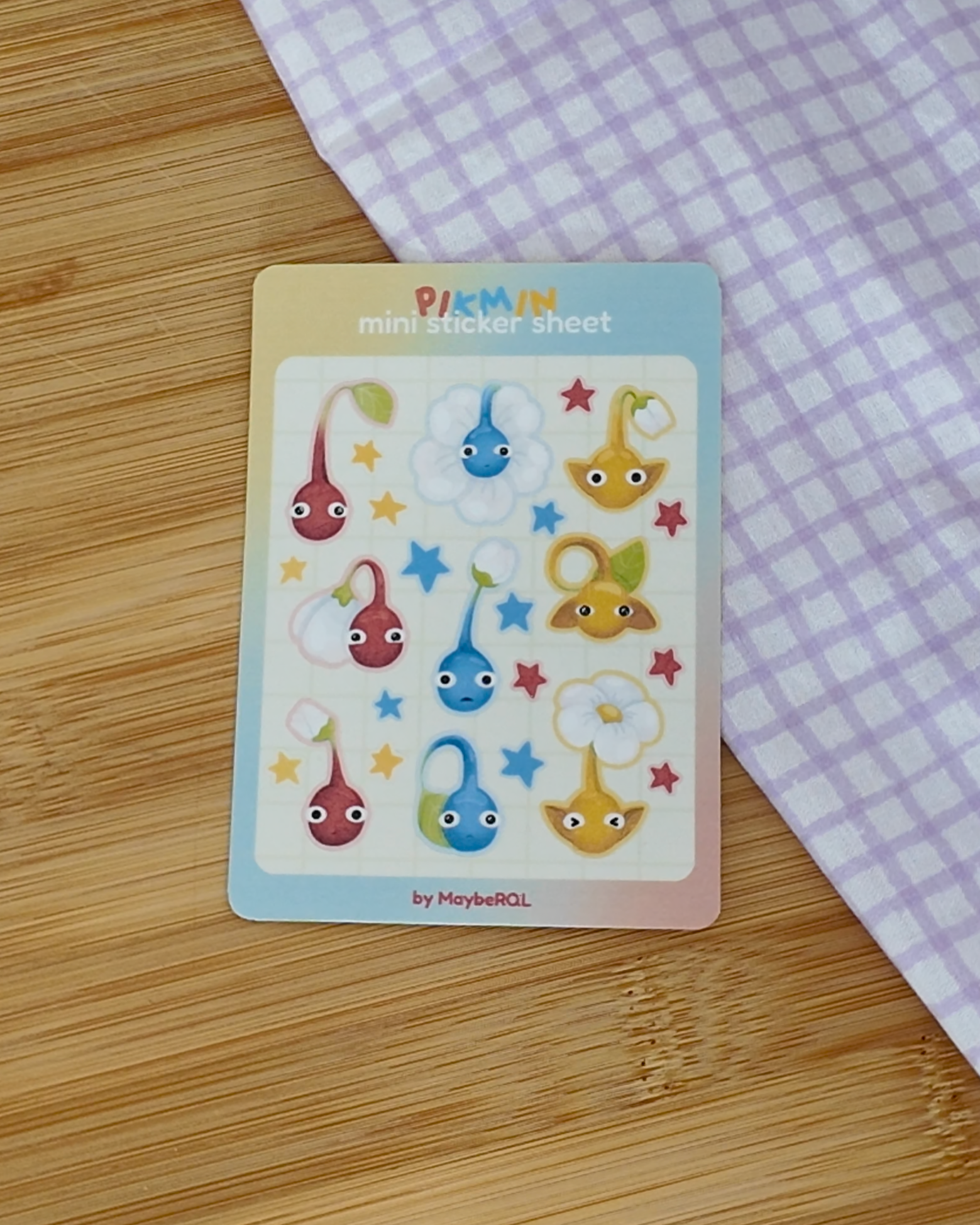 Pikmin 🌷Mini  Sticker Sheet