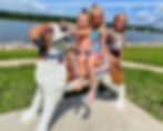 Princess dog sculpture