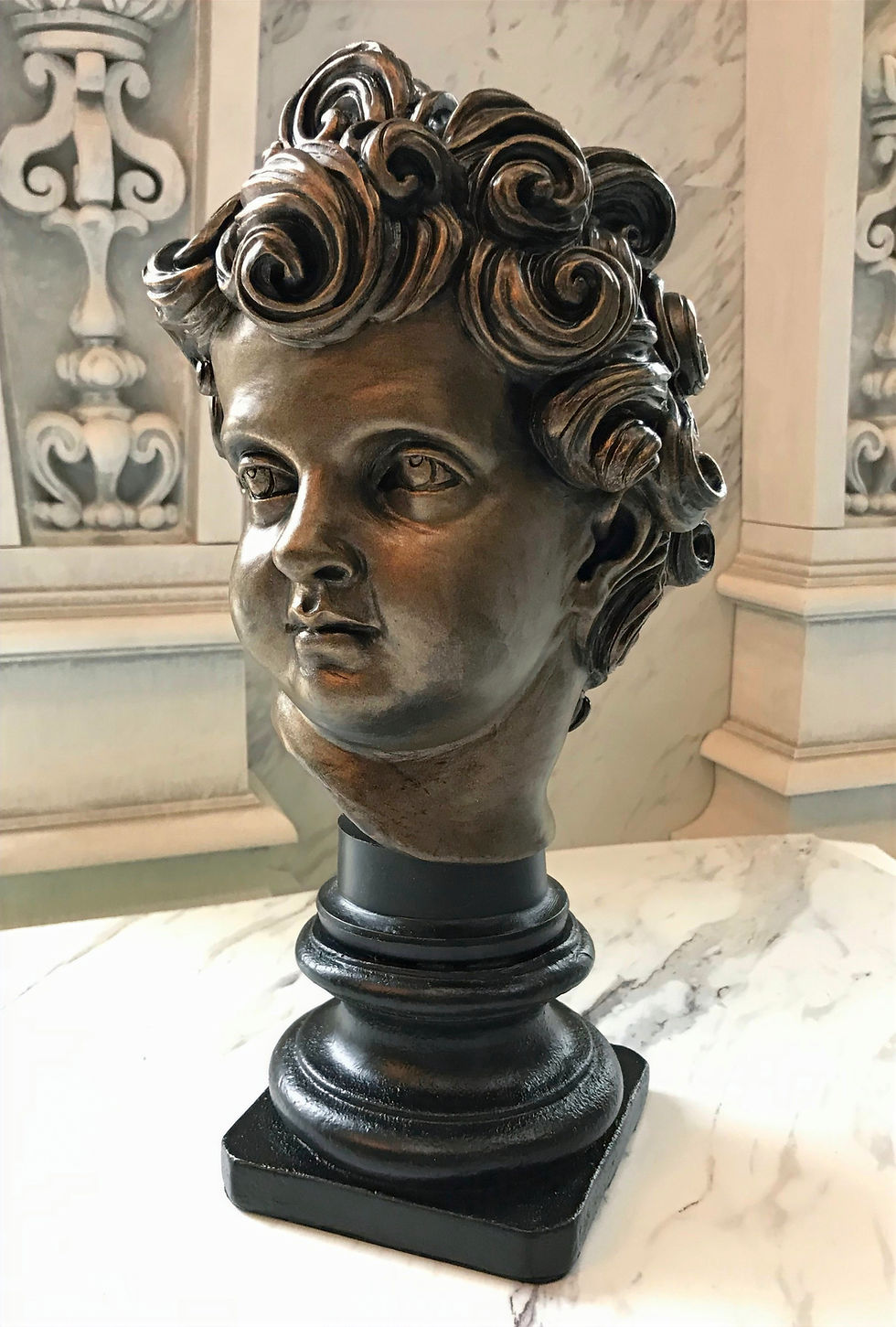 Thumbnail: Full-sized resin Cherub Head