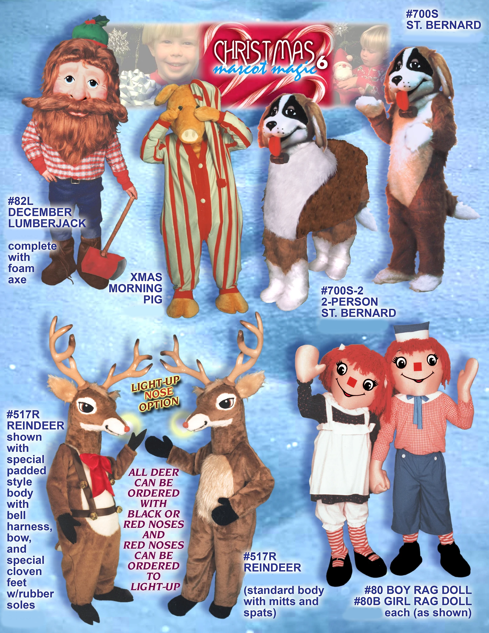 Christmas mascot costumes cheap