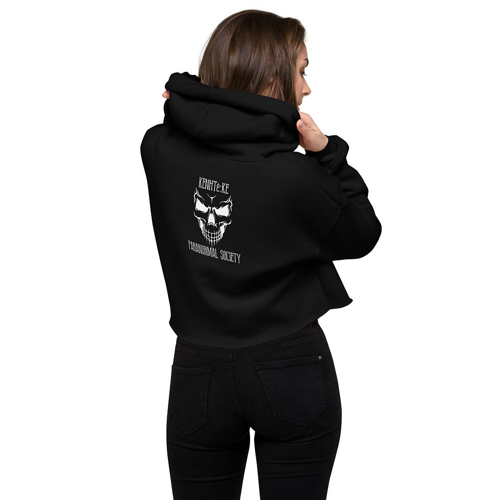 Thumbnail: Women's Kenhte:ke Paranormal Crop Hoodie - black