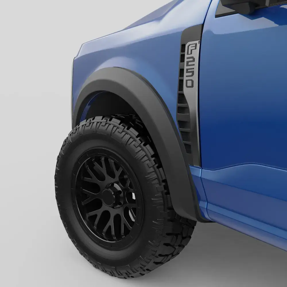 2023-26 Ford F250 /350 Fender Flares Smooth  Style Matte Finish