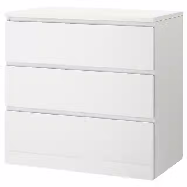MALM - Commodes à 3 tiroirs