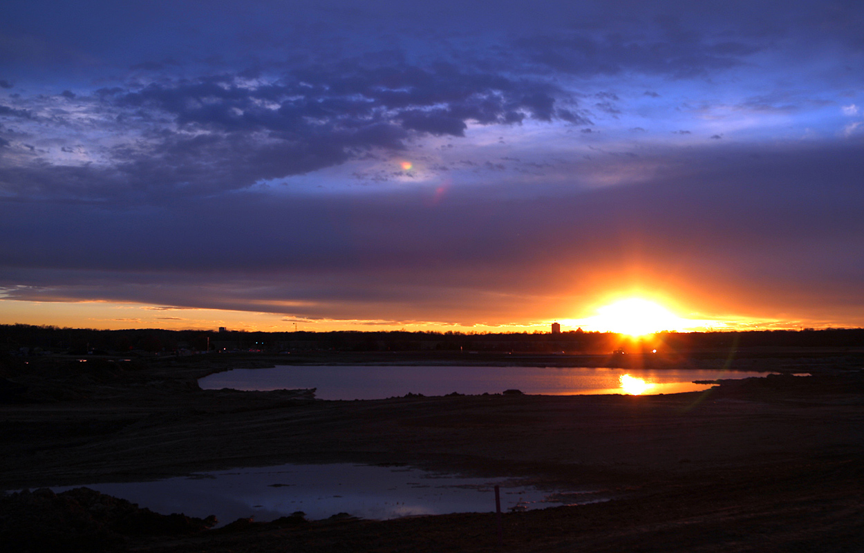 Sunset at Shelby Farms Park