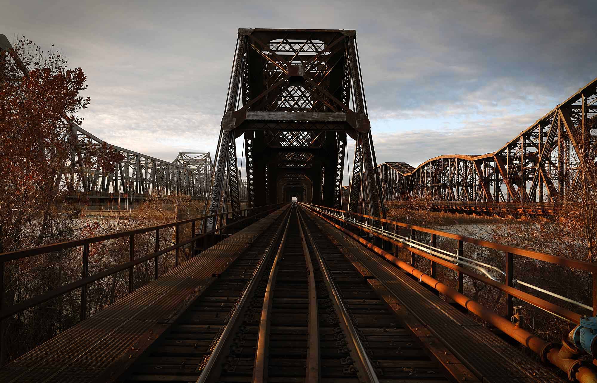 Mississippi River bridges at Memphis