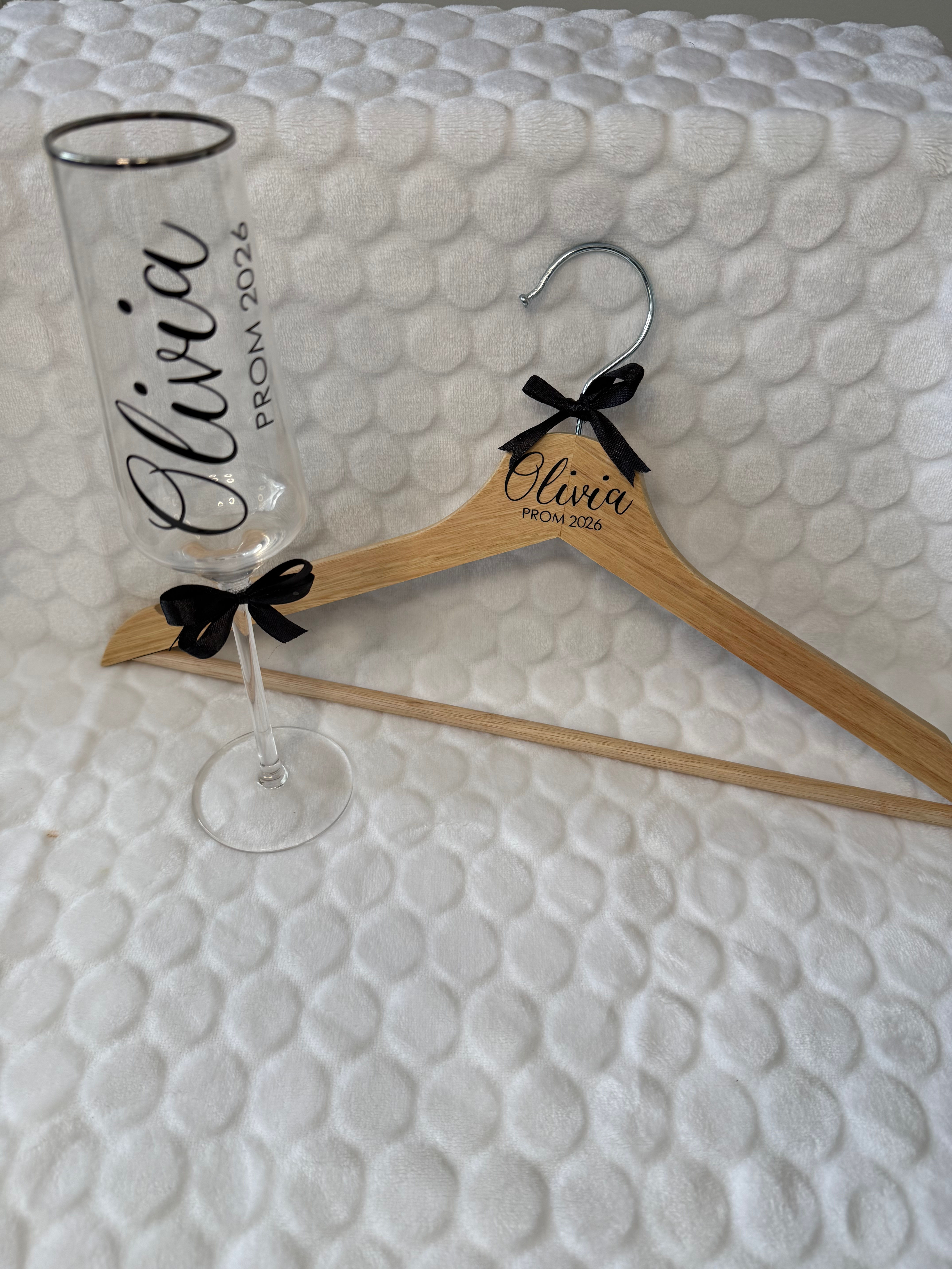 Prom Glass and Hanger combo