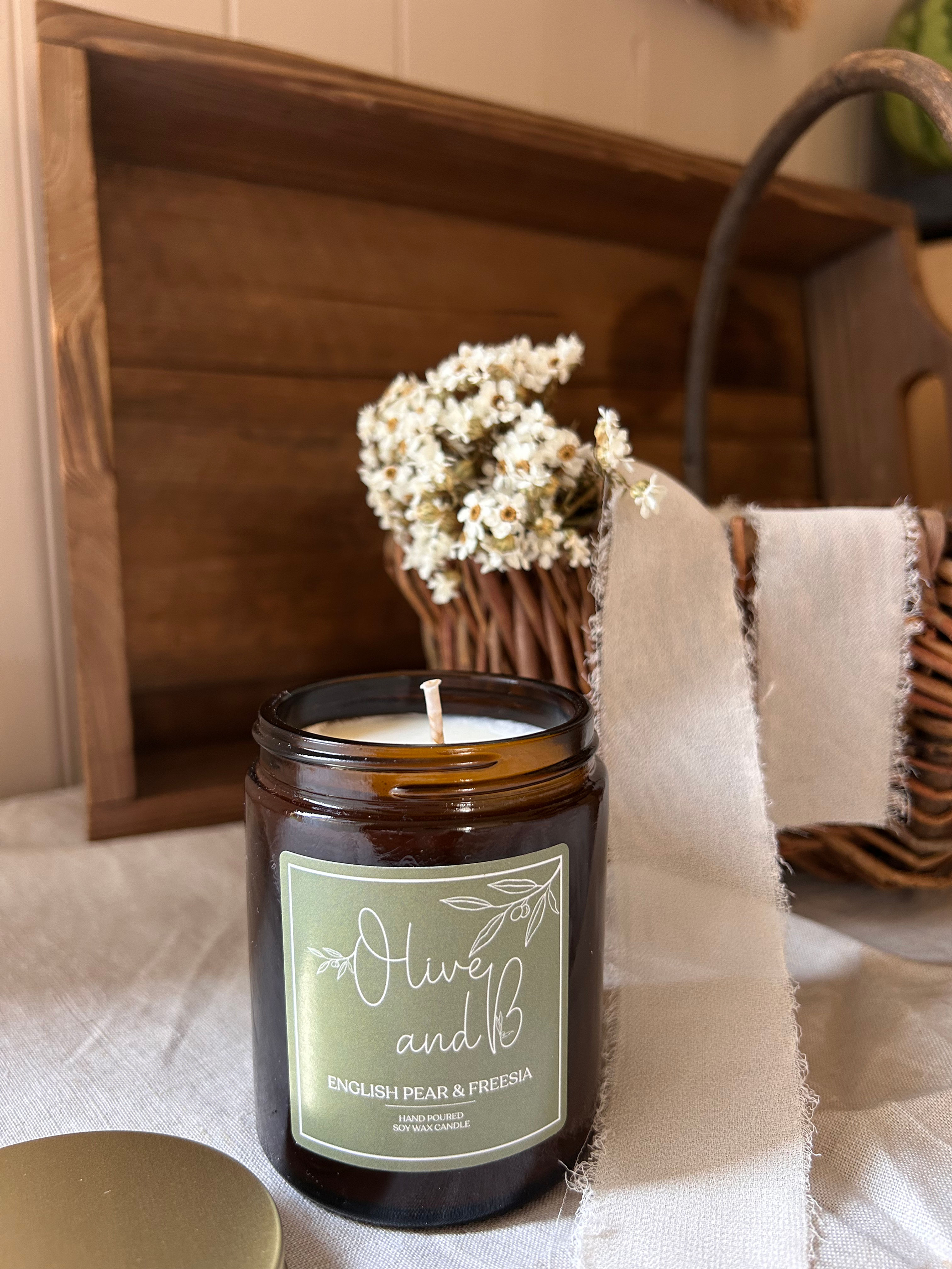 Soy Wax Candle - English Pear & Freesia