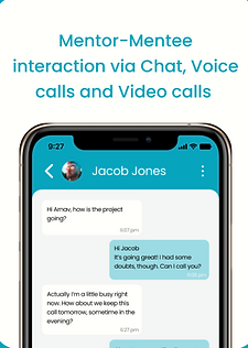 Features of the app of Mentorbox