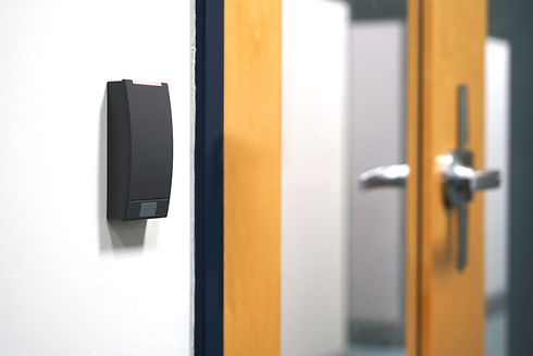 door entrance card reader of security system in the office building.jpg