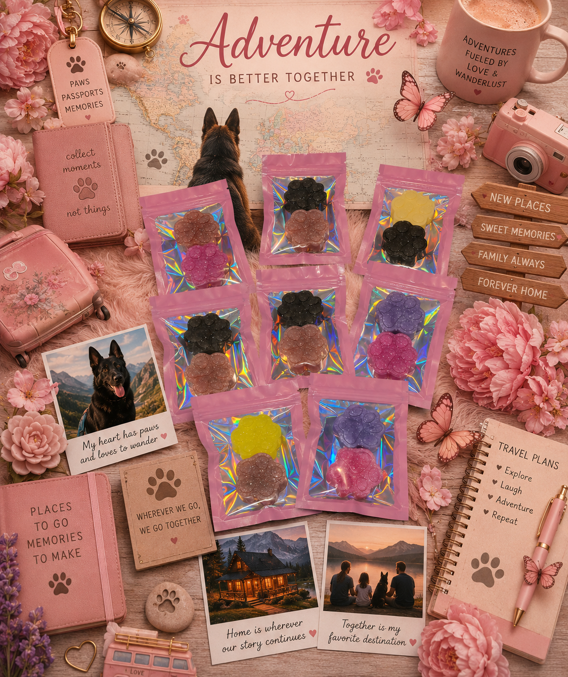 Paw Print Travel Soaps