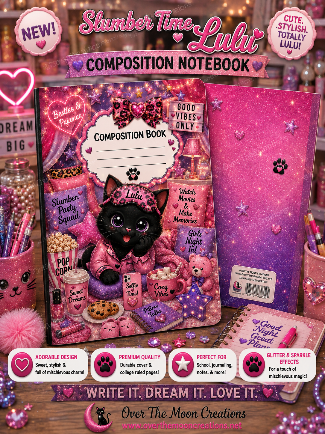 Slumber Time Lulu Composition Book