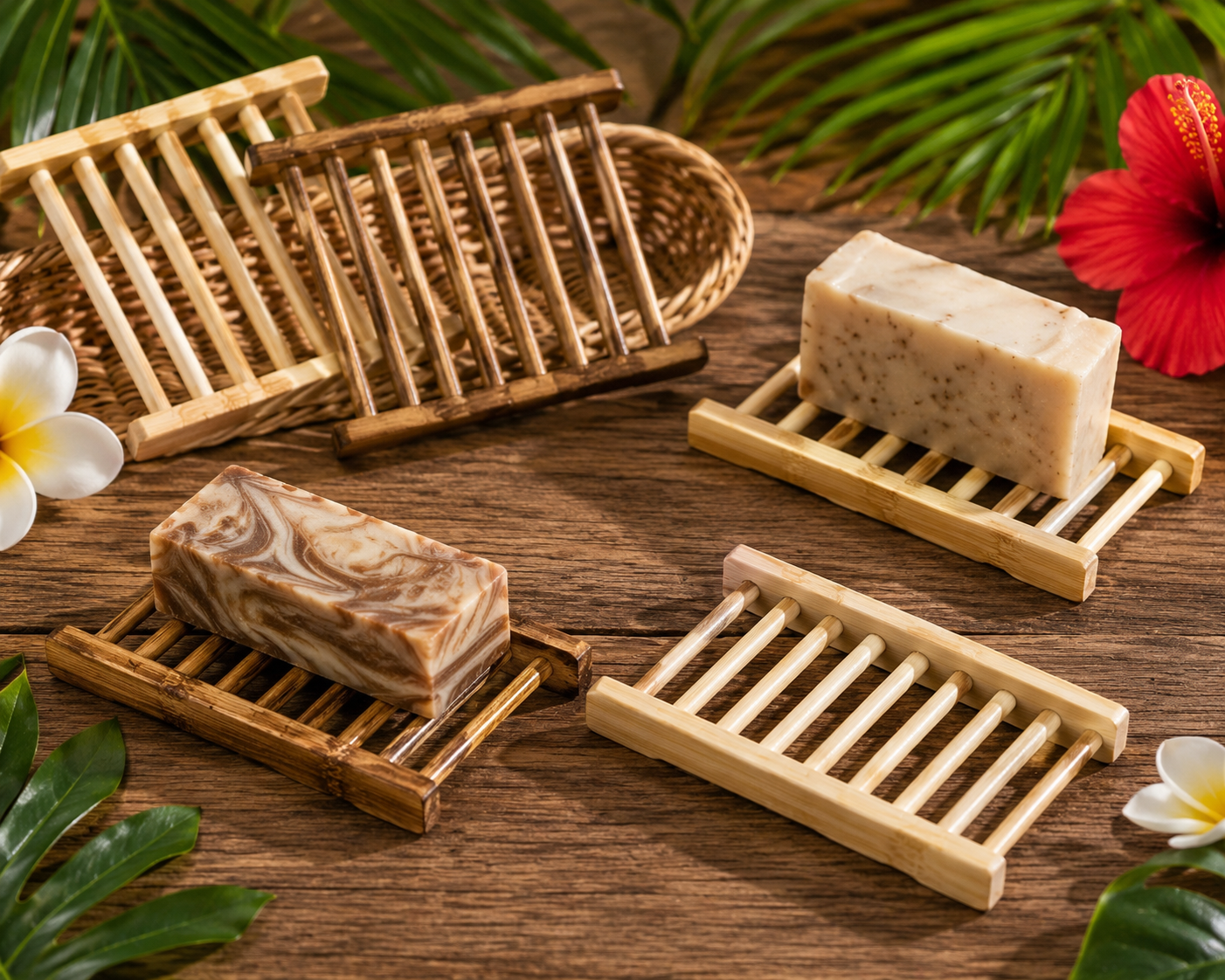 Bamboo Soap Rack