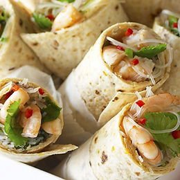 Avocado, Chorizo & Prawn Wrap