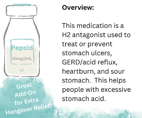 PEPCID - INJECTABLE - IV SERVICE