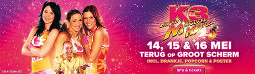 De allereerste film van de K3 Originals opnieuw in de bioscoop!