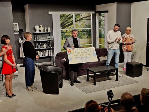 EWT-Theater schenkt €12.174 aan de vzw Feestvarken