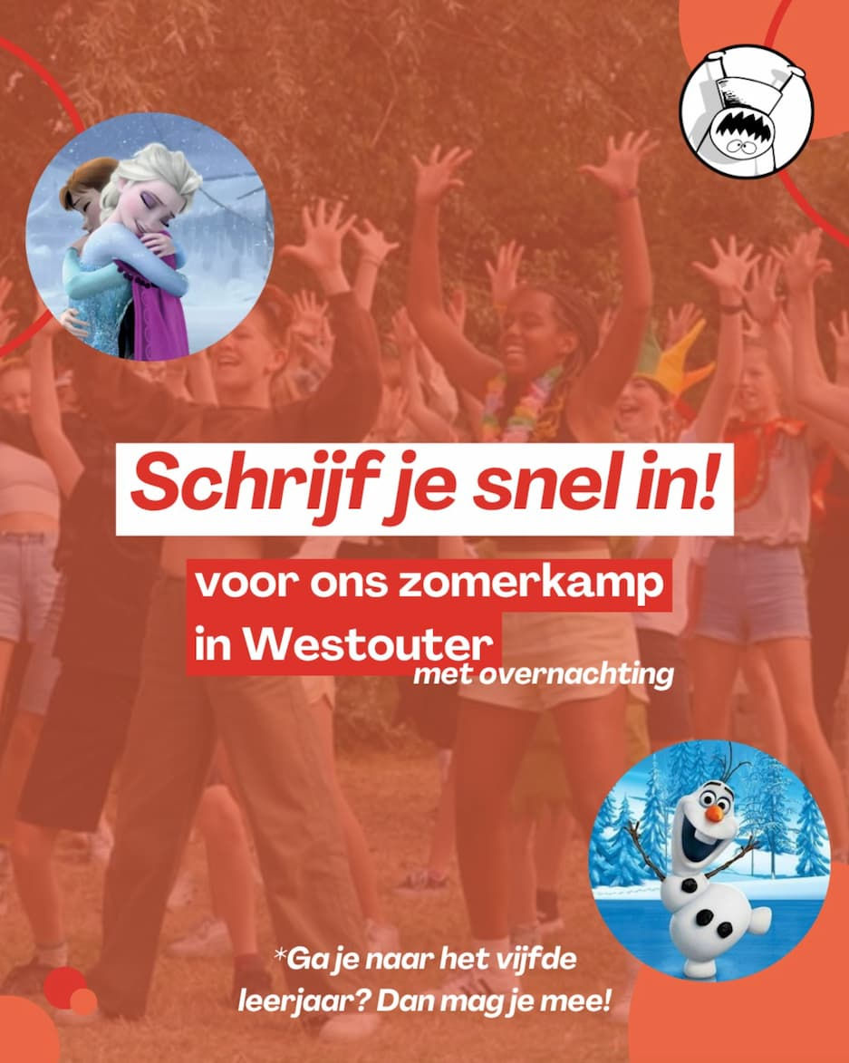 Nog enkele plaatsen vrij voor het musicalkamp mét overnachting in Westouter!