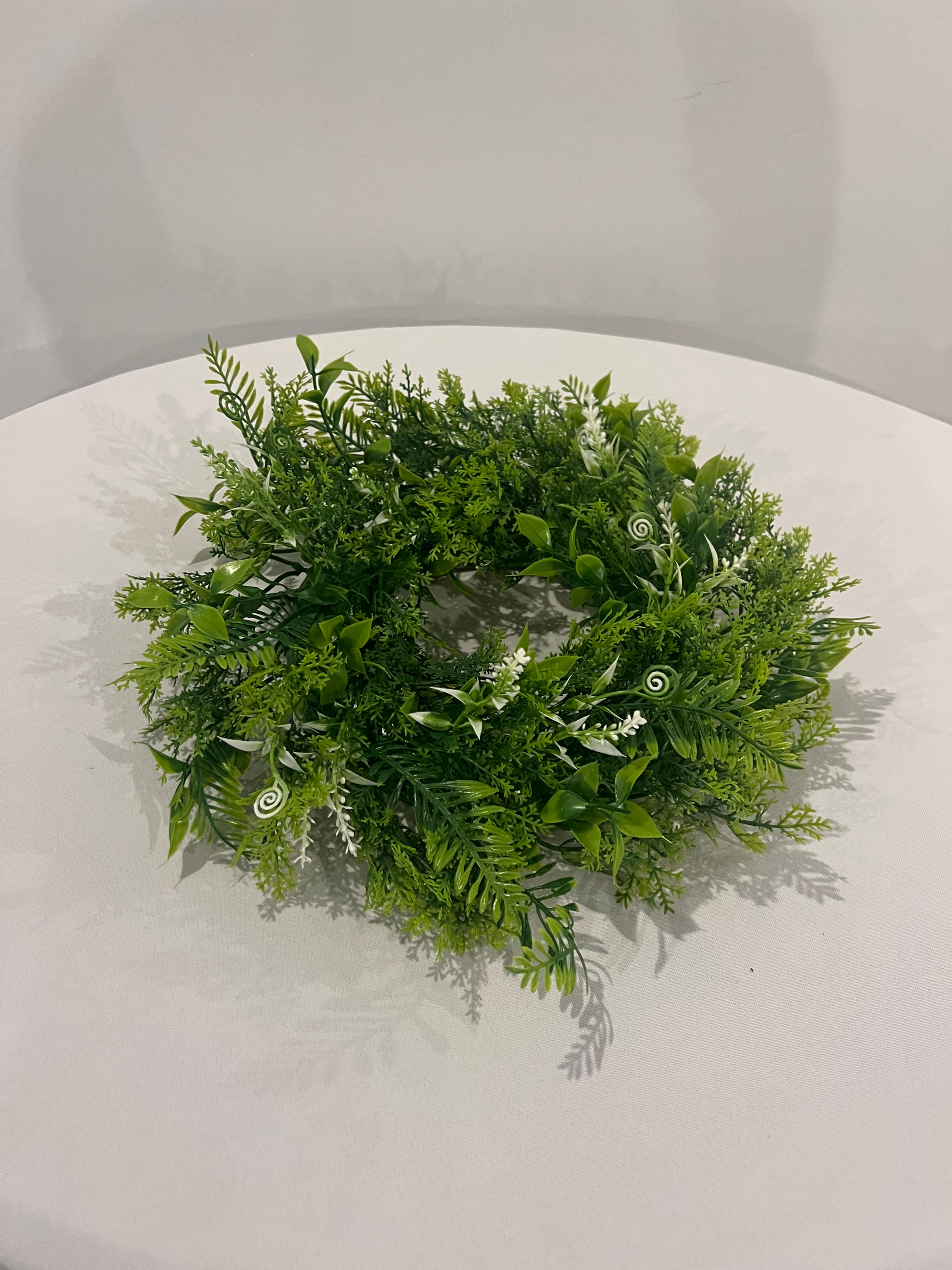 Candle Wreath - Fern Mixture