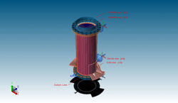 Vertical Heat Exchanger on Lugs