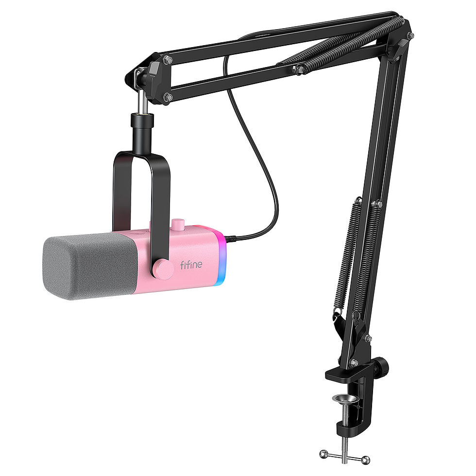 Miniatura: Kit de Microfone Dinâmico XLR FIFINE com Braço Articulado para Mixer, Conjunto