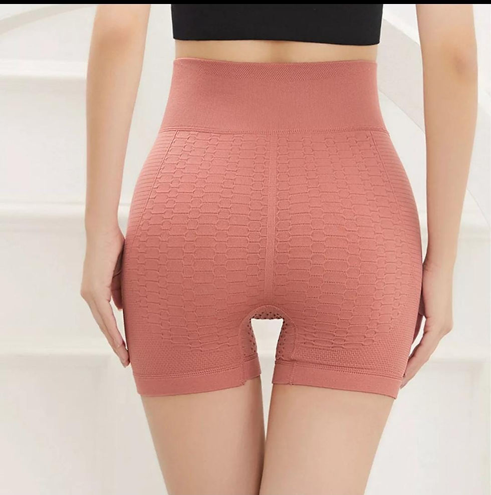 Miniatura: Short Calcinha Encolhe e Diminui Bucho e Barriga Feminino Cintura Alta Modelador