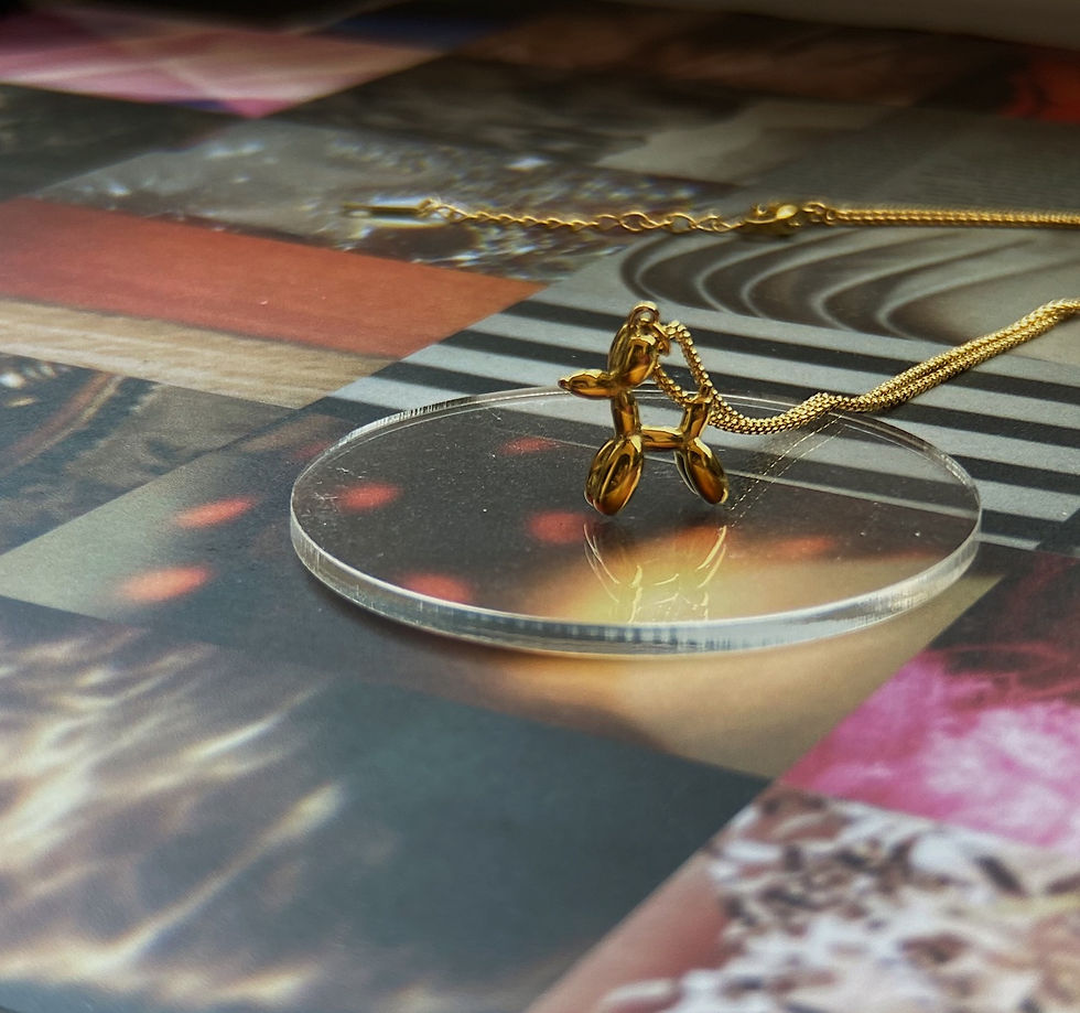 Thumbnail: Balloon Dog Necklace (14K Gold Plated)