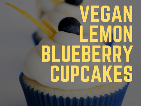 Vegan Lemon Blueberry Cupcakes