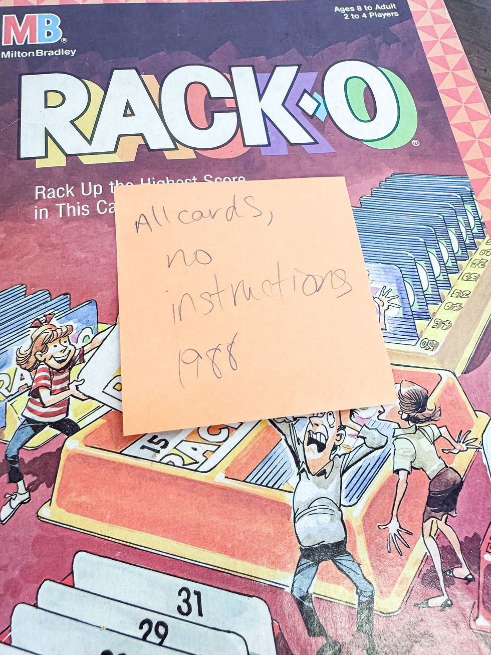 Thumbnail: Vintage Rack-o game