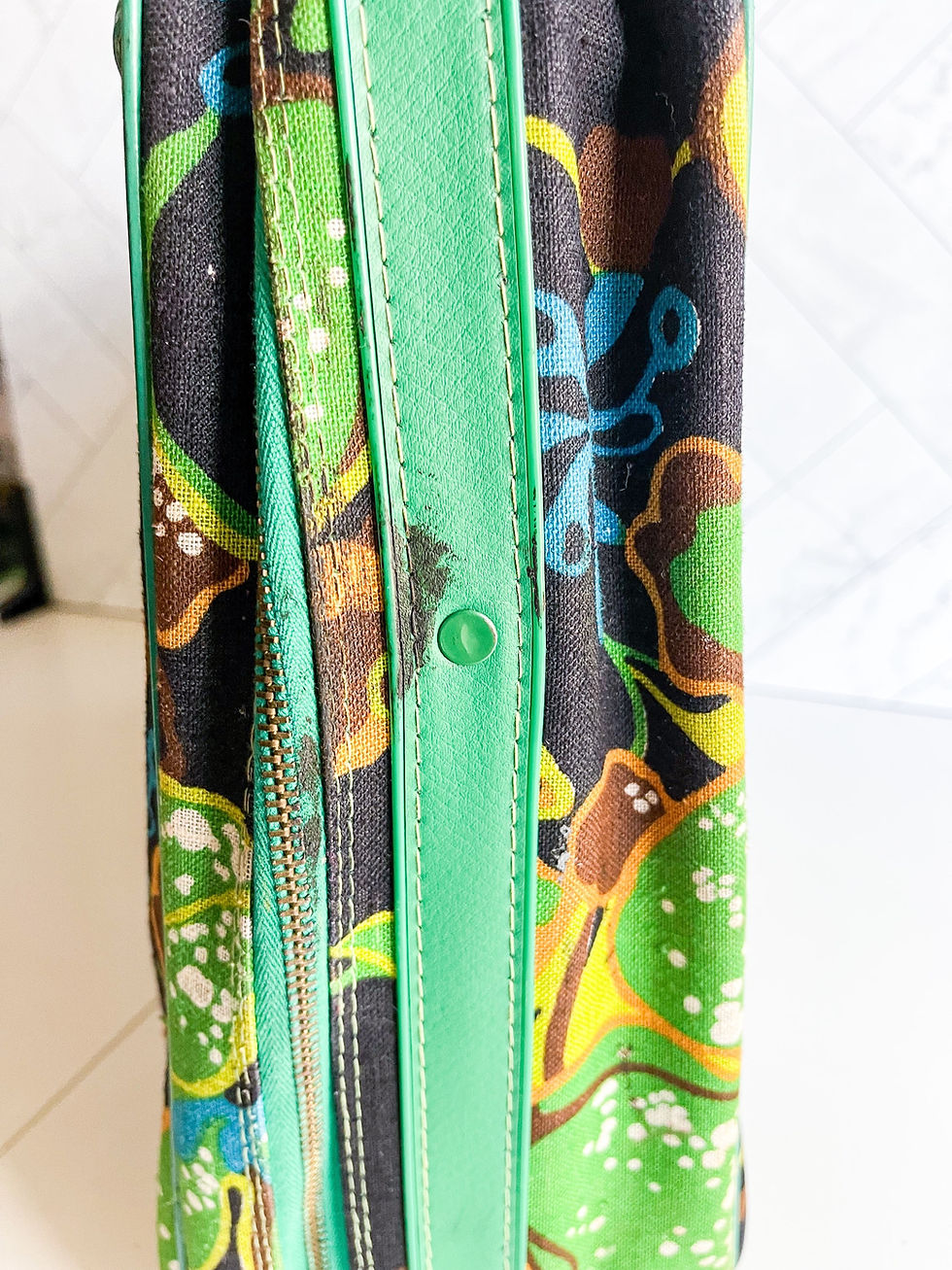 Thumbnail: Vintage floral suitcases