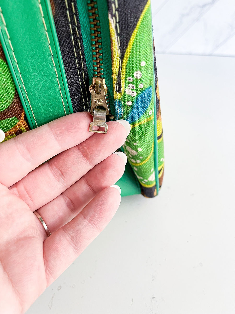 Thumbnail: Vintage floral suitcases