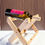 Thumbnail: Folding bamboo wine rack 
