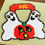 Thumbnail: Plastic canvas ghost and Jack o lantern door knob hanger