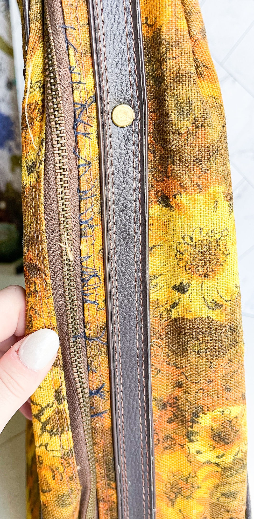 Thumbnail: Vintage floral suitcases