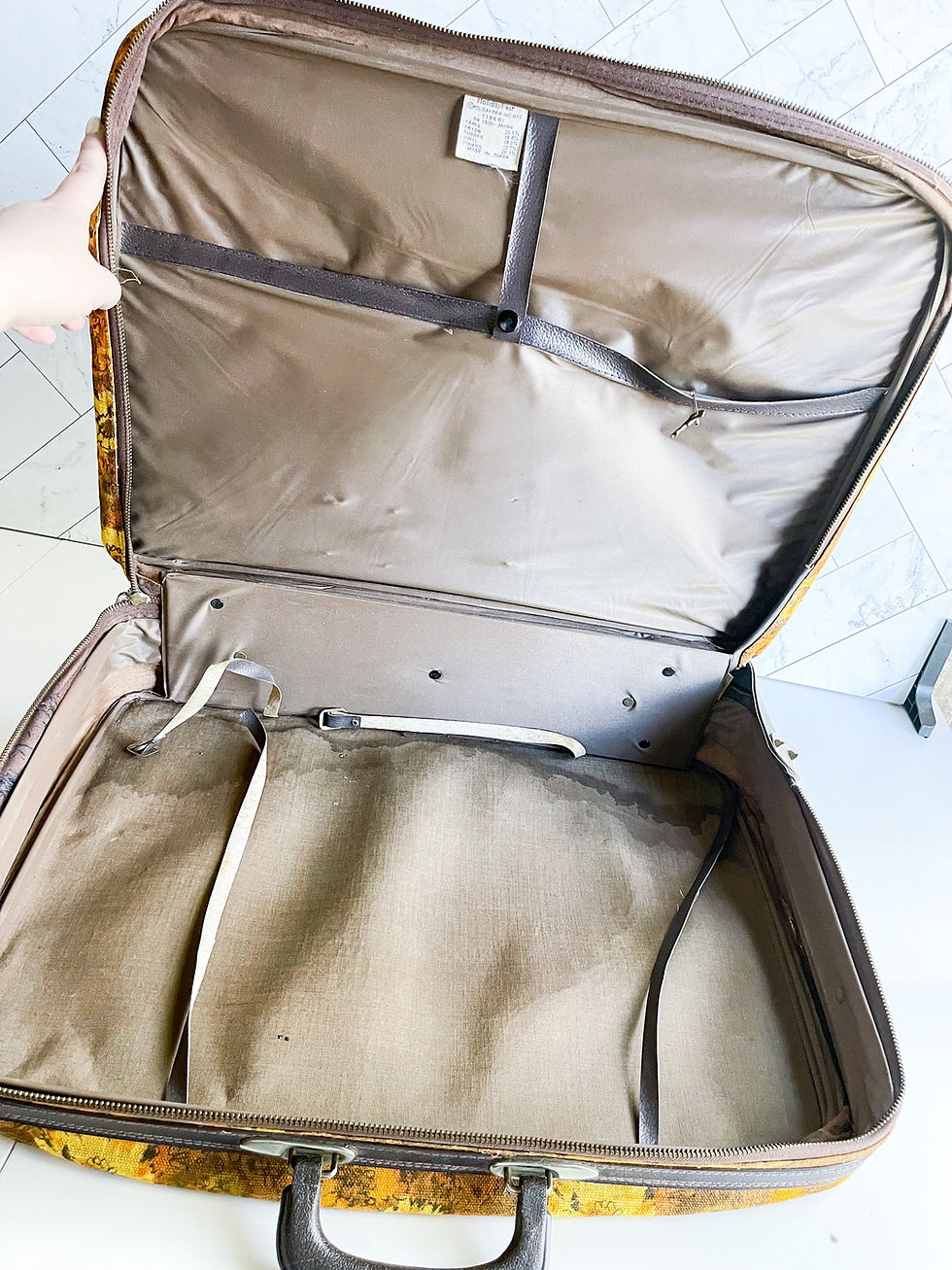 Thumbnail: Vintage floral suitcases