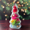 Thumbnail: Glass Christmas tree apothecary jar with bottle brush trees