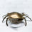Thumbnail: Vintage brass crab ashtray trinket box
