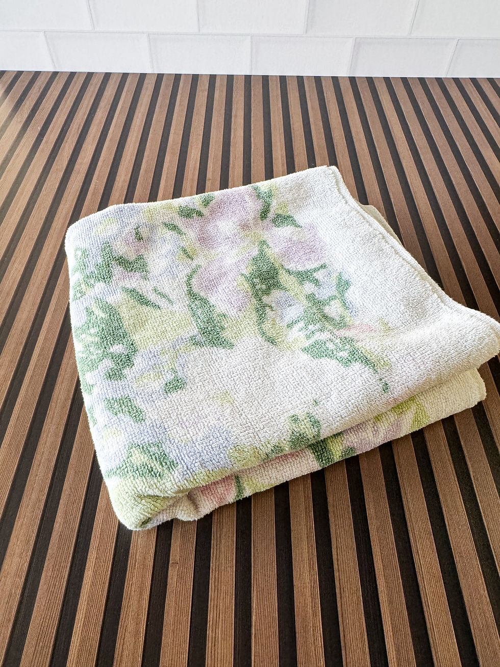Thumbnail: Pastel floral hand towel