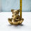 Thumbnail: Vintage brass sitting bear figurine 