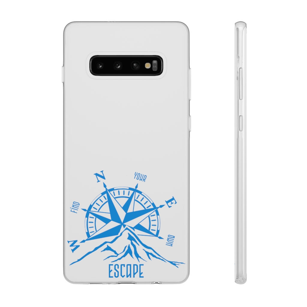 Blue "FIND YOUR OWN ESCAPE"  Flexi Cases