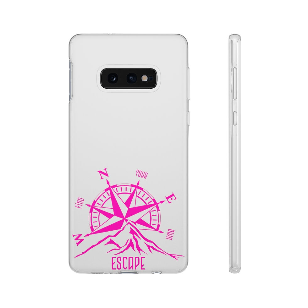 Thumbnail:  Pink "FIND YOUR OWN ESCAPE"  Flexi Cases