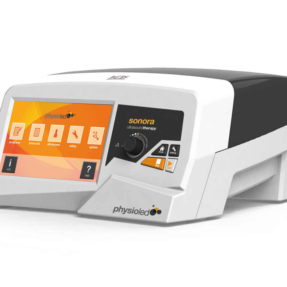 Physioled Sonora programmable ultrasound therapy unit 1–3 MHz front view