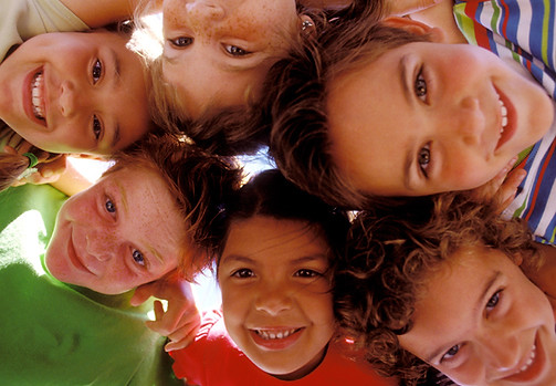 Happy Kids Huddle