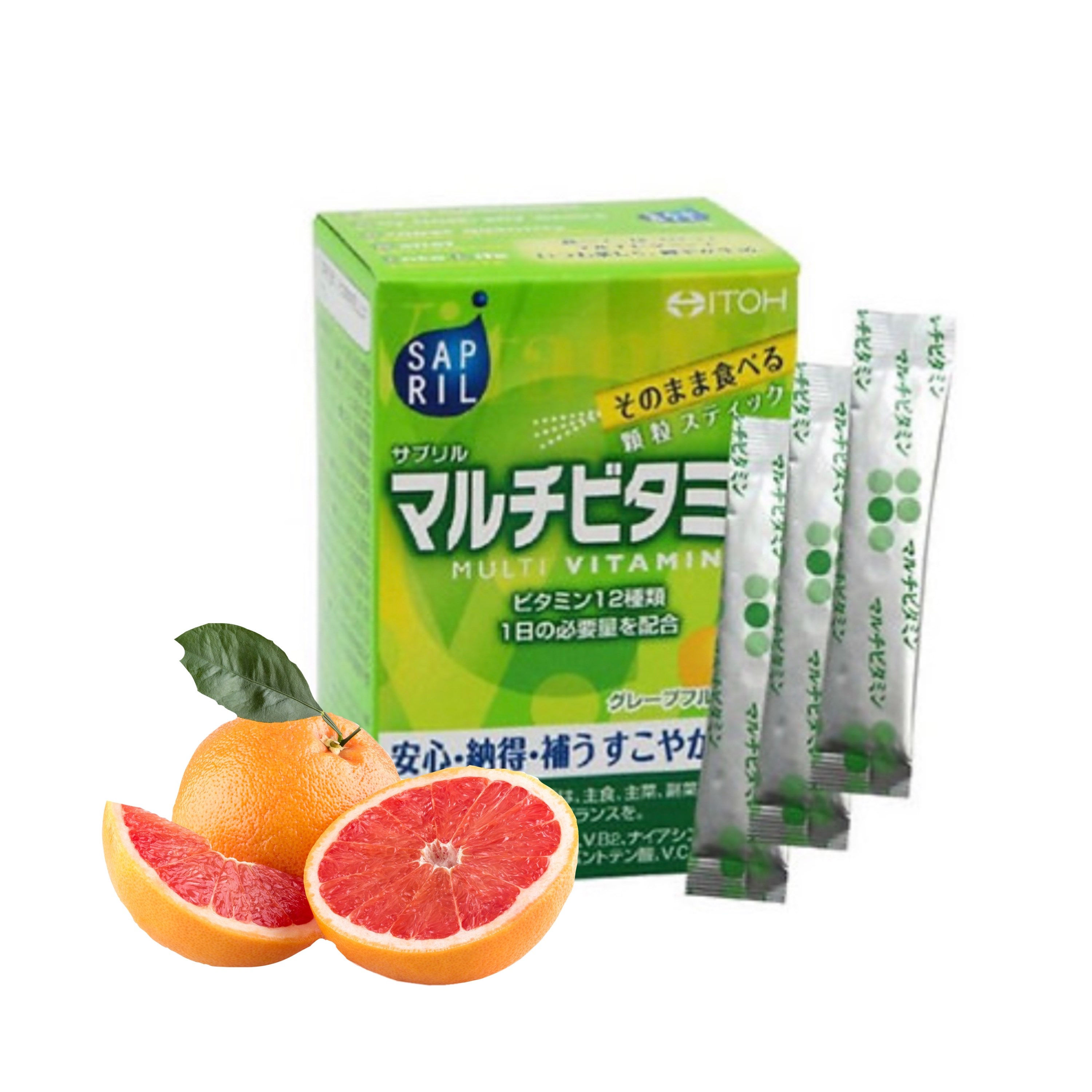 ITOH SAPRIL Мультивітамінний комплекс зі смаком грейпфрута 30 саше на 30 днів