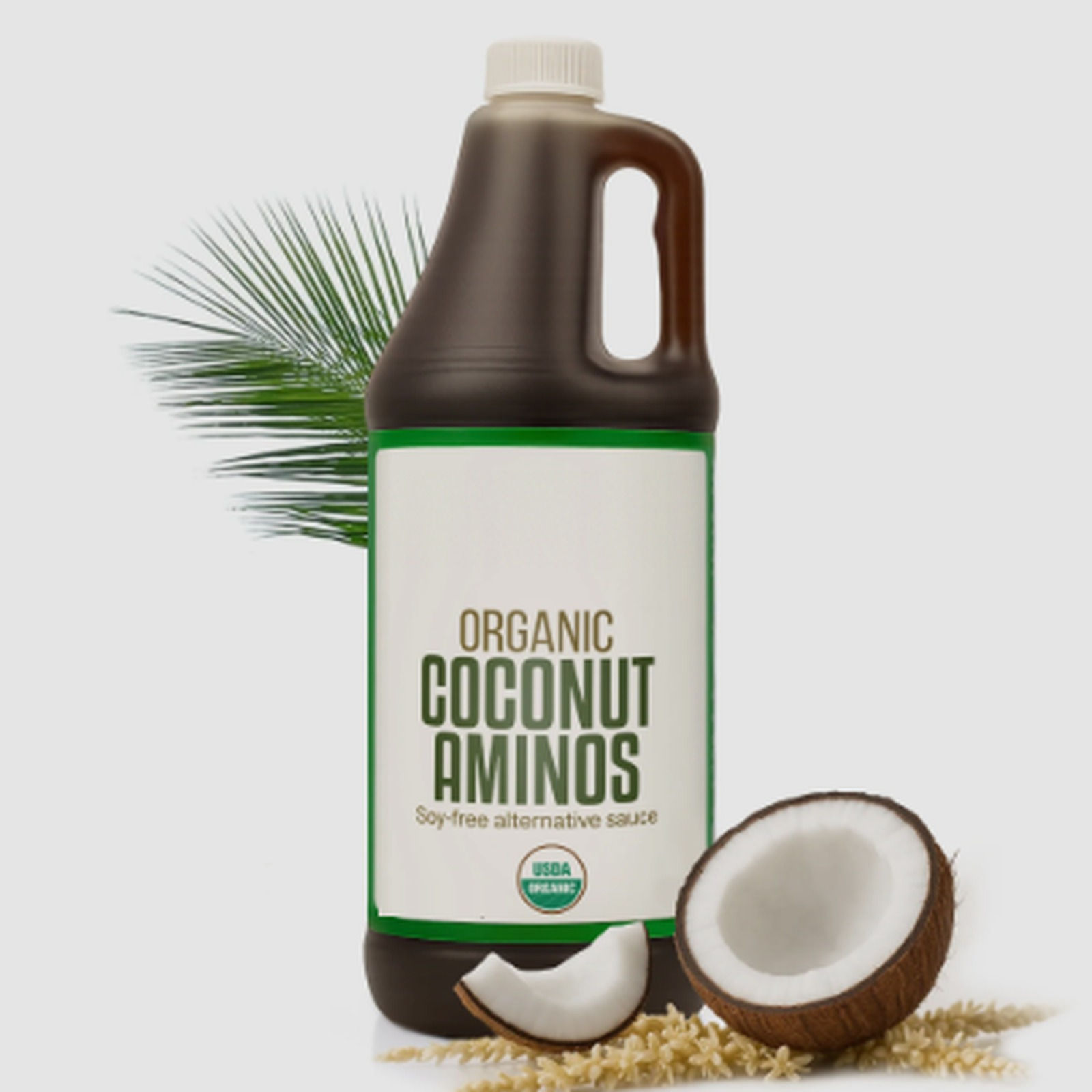 Organic Coconut Aminos (16 oz) + Free Glass Pour Bottle