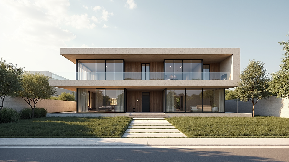 Plano arquitectónico detallado de un proyecto residencial con espacios abiertos